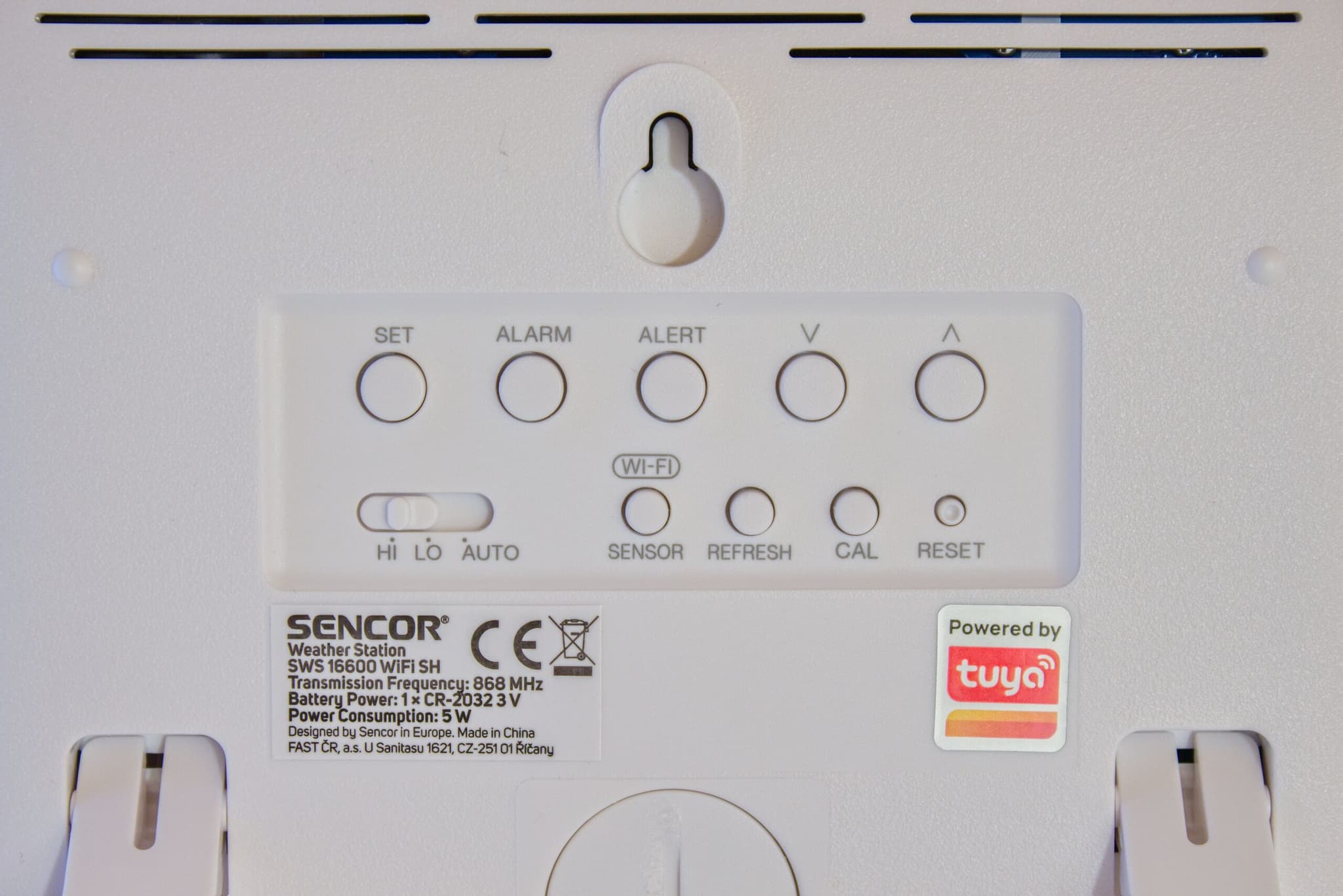 Sencor SWS 16600 WIFI SH meteorológiai állomás kezelőfelület
