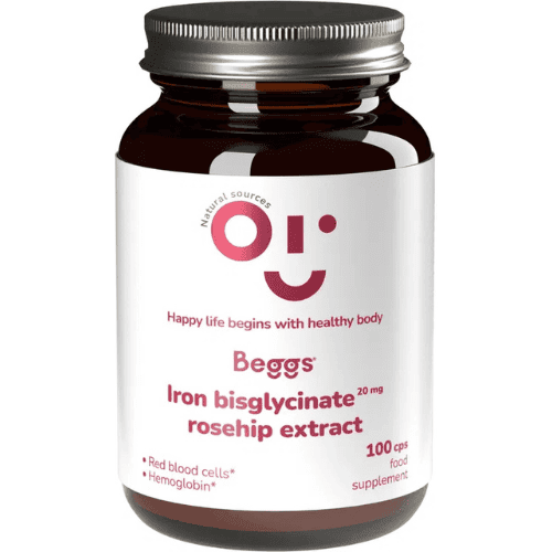 Beggs Vas biszglicinát 20mg + csipkebogyó 100db