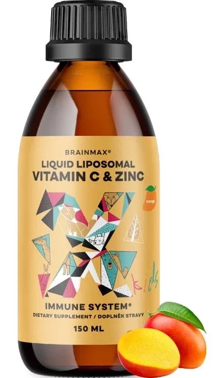 BrainMax KIDS Liposzómás C-vitamin és Cink