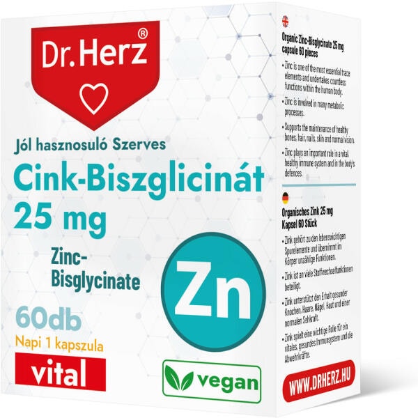 Dr. Herz Cink-Biszglicinát 25 mg