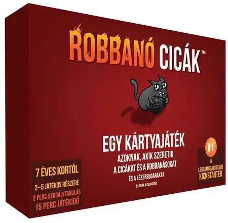 Exploding Kittens Robbanó Cicák