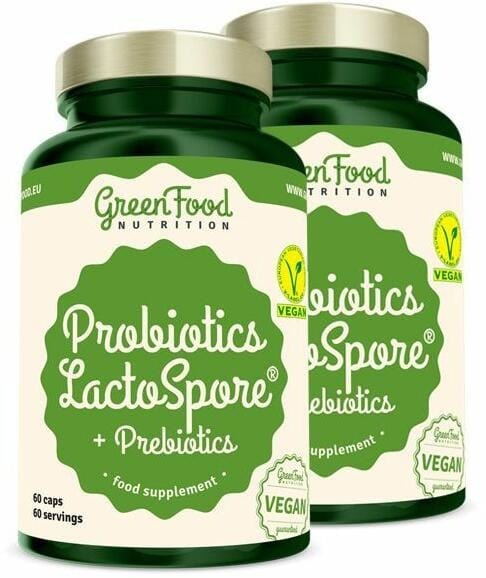 GreenFood Probiotics LactoSpore + Prebiotics 2x60db: Product review