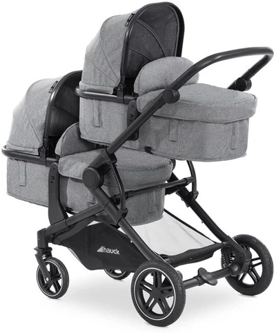 Hauck Atlantic Twin Grey