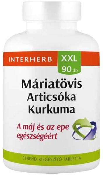 INTERHERB XXL máriatövis, articsóka, kurkuma