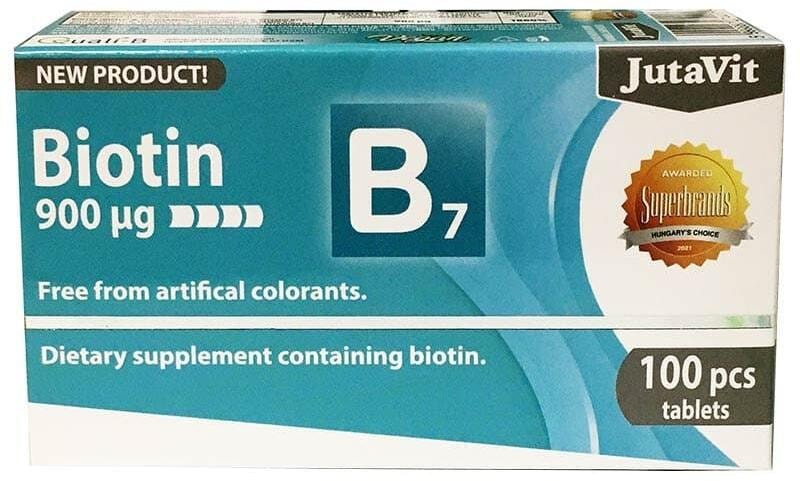 JutaVit Biotin tabletta 900mcg