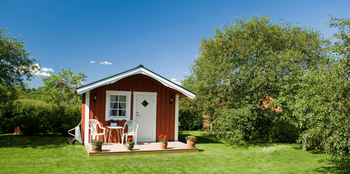 legjobb kerti házak piros