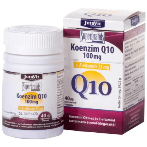 JutaVit Koenzim Q10 100 mg + E-vitamin
