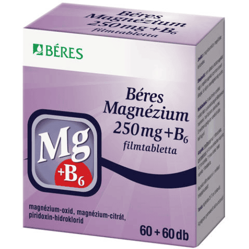 BÉRES Magnézium 250 mg+B6