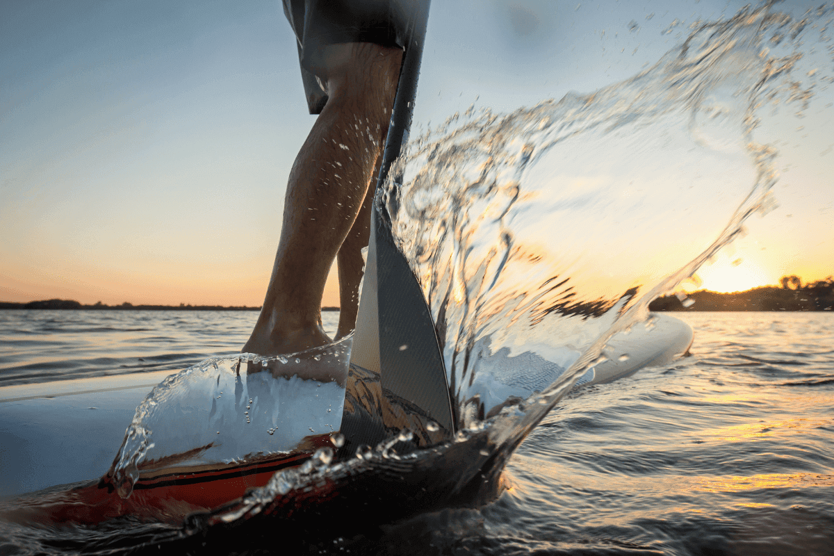 legjobb SUP deszka naplemente