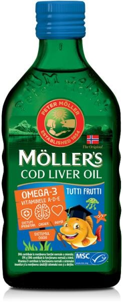 Möller’s Omega-3 halolaj tutti-frutti ízű