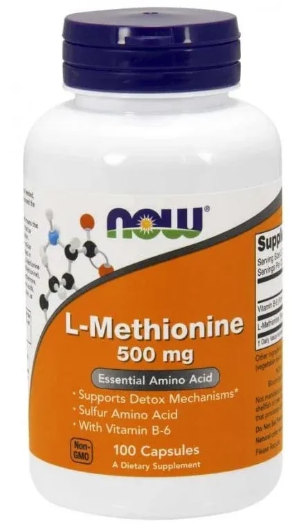 NOW L-metionin 500 mg