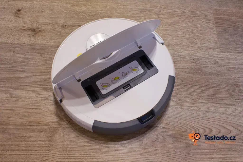 Vysavač Karcher odklopení krytu odpadní nádoby- recenze