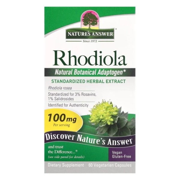 Nature's Answer Rhodiola kivonat 100 mg 60 db: Product review
