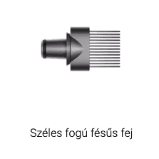 Széles fogú fésűs fej és kiegészítő