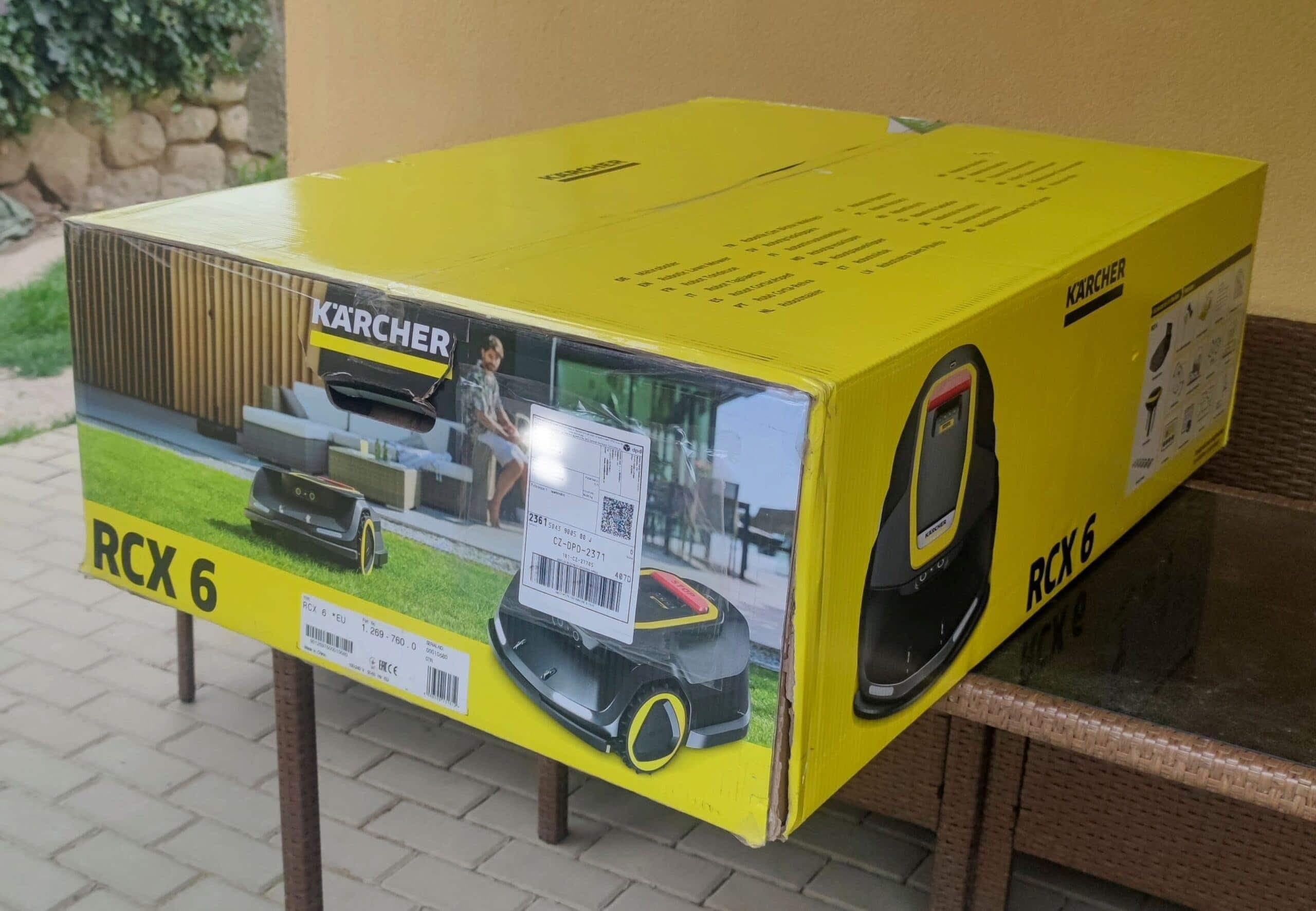 robotická kosačka karcher RCX6, recenzia testado, obsah balenia