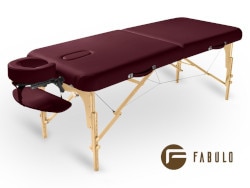 FABULO Guru Set összecsukható és hordozható favázas masszázságy